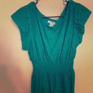 Turquoise Lace dress